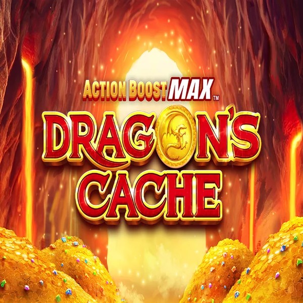 Action Boost Max Dragon's Cache slot icon by SpinPlay Games, available at Betrepublic Casino
