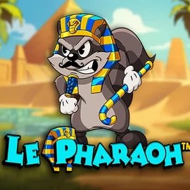Le Pharaoh slot logo by Hacksaw Gaming at Betrepublic Casino