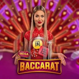 Official Live Casino logo: Mega Baccarat by Pragmatic Play at Betrepublic Casino